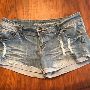 Blue Asphalt Jean shorts